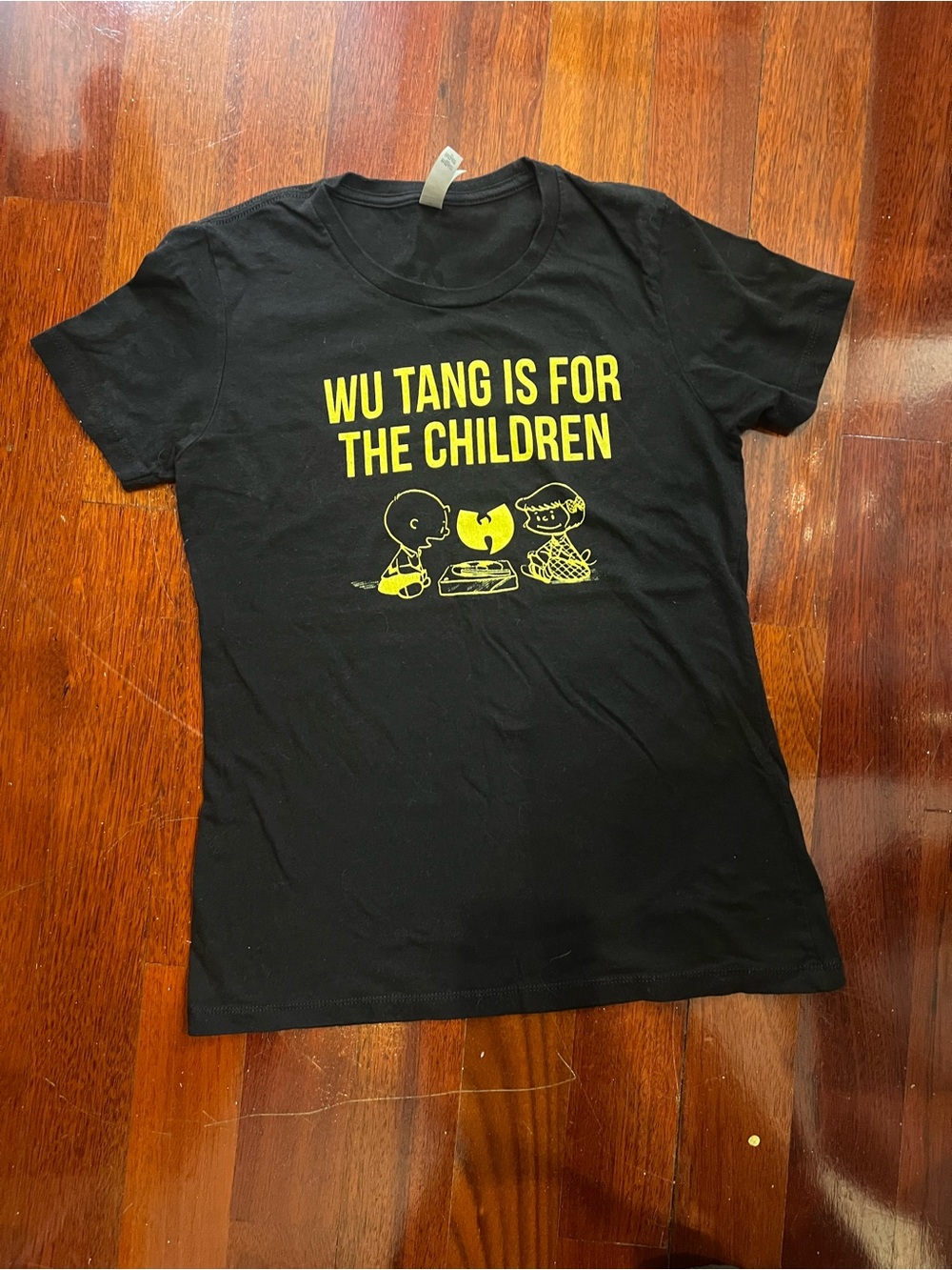 Wu-Tang Kids' Black Graphic Tee - 'Wu Tang Is For The Children' women’s fit